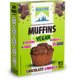 Muffins Vegan de  Chocolate e Linhaça
