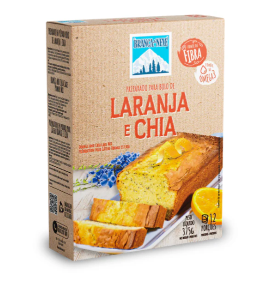 Bolo de Laranja e Chia