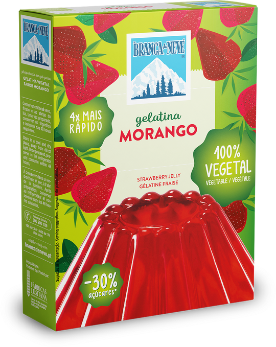 Gelatina Vegetal Morango