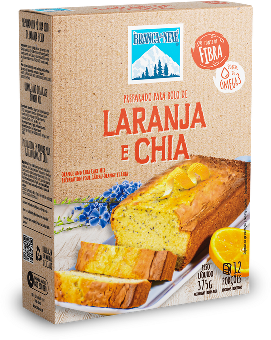 Bolo de Laranja e Chia