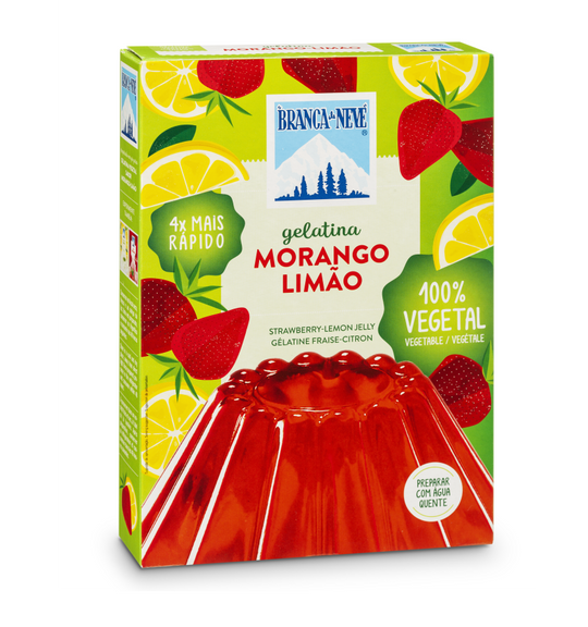 Gelatina Vegetal Morango-Limão